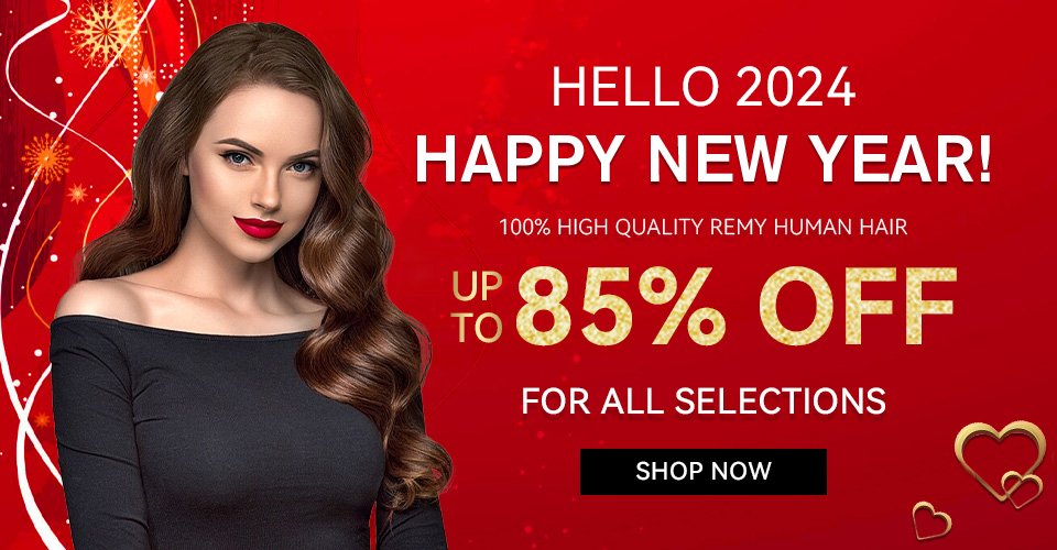 2024 Happy New Year Hair Extensions Sale Canada